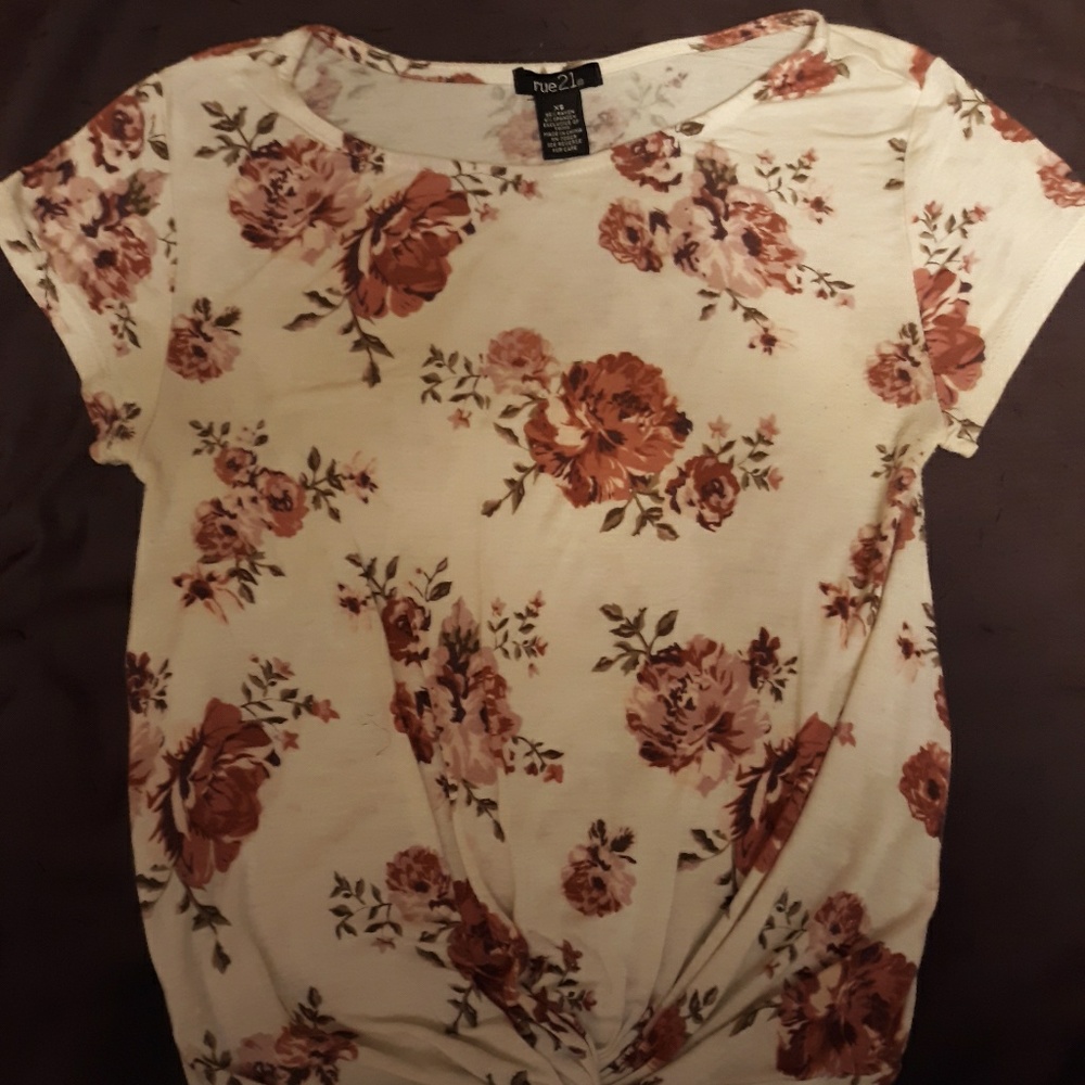 Rue 21 flowered shirt